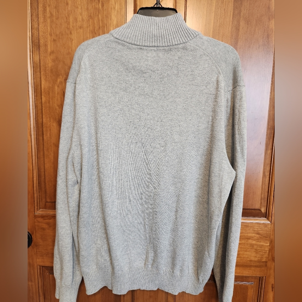 (4 For $20) Nautica Mens XL Grey 1/4 zipper sweater.  Like brand new. - Picture 5 of 5